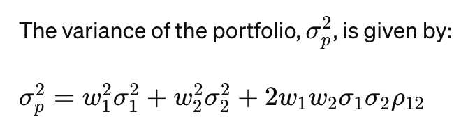 Portfolio's Standard Deviation
