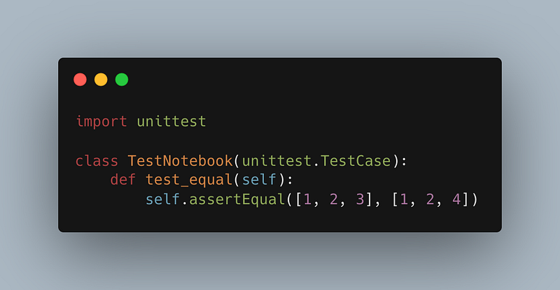 Unittest has methods that mimic the assert statement